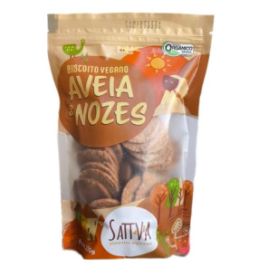 Biscoito Vegano de Aveia e Nozes Orgânico 250g
